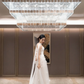 Ethereal Butterfly-Embellished Tulle Wedding Dress Sheath Strapless Bridal Gown DP7204