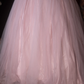 Pink Off-the-Shoulder Beaded Tulle Prom Dress Floral Quinceanera Ball Gown DP8349