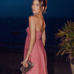 Elegant Strapless Pleated Chiffon A-Line Prom Dress DP8455