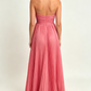 Elegant Strapless Pleated Chiffon A-Line Prom Dress DP8455