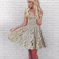 Vintage Lace Applique Short A-Line Party Dress Cocktail Dress Homecoming Dress DP6486