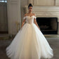 Vintage Off-the-Shoulder Spaghetti Straps Lace Tulle Sweetheart Wedding Dress DP8604