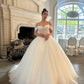 Vintage Off-the-Shoulder Spaghetti Straps Lace Tulle Sweetheart Wedding Dress DP8604