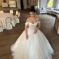 Vintage Off-the-Shoulder Spaghetti Straps Lace Tulle Sweetheart Wedding Dress DP8604