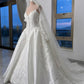 Elegant Sweetheart Off-the-Shoulder Long Sleeve Lace Satin Wedding Dress DP8590