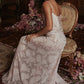 Vintage Floral Jacquard Spaghetti Strap Design Prom Dress Evening Dress DP6234