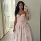 Gorgeous Pink Strapless Floral Lace Applique Sweet 16 Quinceanera Ball Gown  DP8629