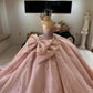 Gorgeous Pink Applique Strapless Sweet 16 Quinceanera A-Line Floor-length Prom Dress Birthday Dress Evening Dress Ball Gown DP6511