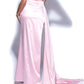 Elegantes Satin-trägerloses, hochgeschlitztes Meerjungfrau-Kleid, langes Ballkleid, Partykleid, Abendkleid DP6490