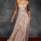 Vintage Floral Jacquard Spaghetti Strap Design Prom Dress Evening Dress DP6234