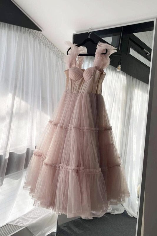 pink short dress,DS4332