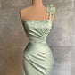 Elegant Mint Long Simple Mermaid Prom Dresses,F04822