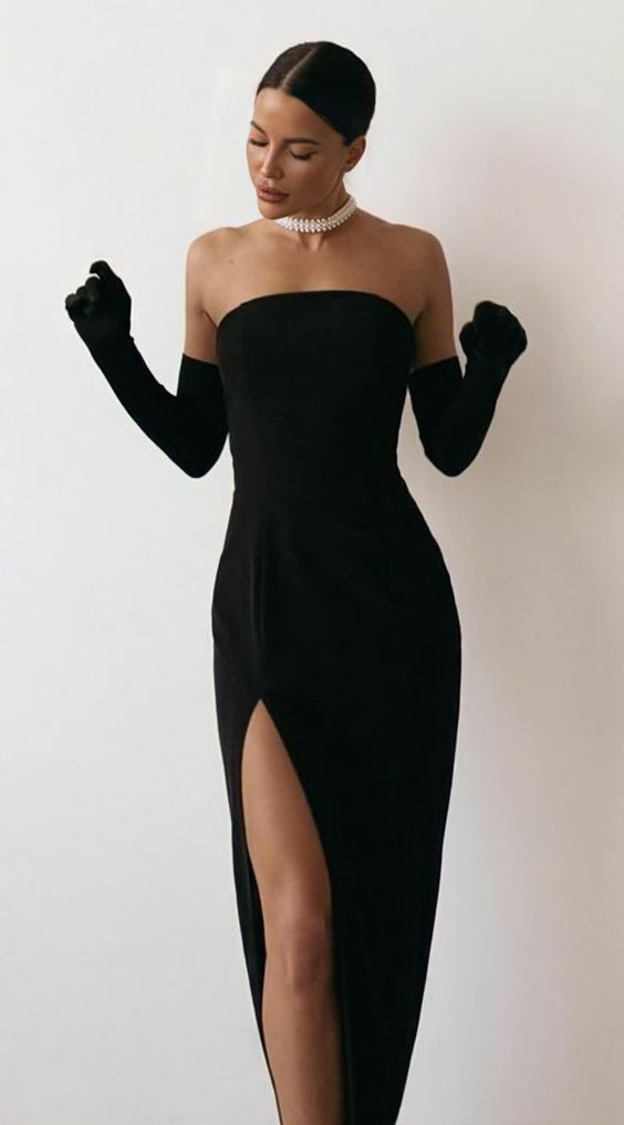 Black evening dress party dress Brithday prom dress,DS4605