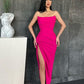 Elegant Sweetheart Mermaid Simple Prom Dresses Online with High Split,F04830