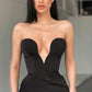 Sleeveless Sweetheart Front-Split Sexy Sweep-Train Prom Dress,F04827