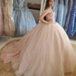 Blush Pink Lace Quinceanera Dresses Sparkly Ball Gowns Sweet 16 Dress,DS4392