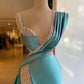 Sparkly Sequined Split Mermaid Evening Dresses Crystal Long Formal Prom Gowns Custom Made Plus Size Pageant Wear Party Dress,DS4579