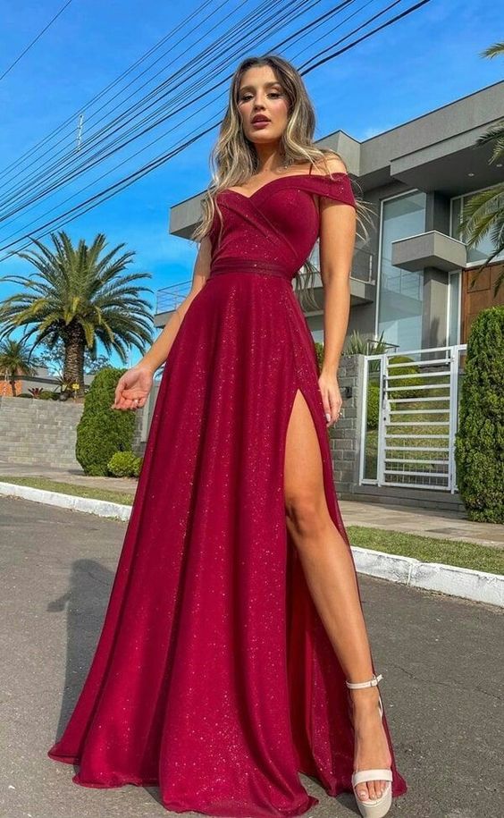 Elegant Burgundy Wedding Dress Plus Size Prom Wedding Dresses,DS9597