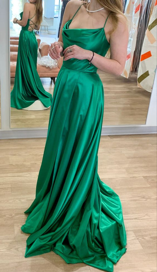 Emerald A-line Dress,DS4932