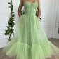 Dark blue tulle short prom dress, blue tulle bridesmaid dress ,DS4012