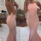 New Arrival Sexy Open Back Halter Spandex Prom Dresses Mermaid,DS4138