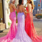 Mermaid Tulle Long Prom Dresses with Appliques and Beading,Formal Dress,Wedding Party Dresses,DS4122