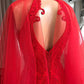 Evening Dresses Long Red Lace Cocktail Dress,F04821