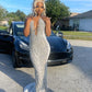 Mermaid Black Girl Dress Sequins Long Prom Dress,DS4848