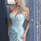 GORGEOUS SWEETHEAR SEQUIN HIGH-SPLIT SHEATH LONG PROM DRESS,EQ9660