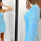 Long Sleeve Fringe Light Blue Mini Homecoming Dress,DS5002