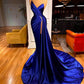 Real Photos Prom Dresses 2022 Sweetheart Ruched Beaded Sexy High Side Split Cocktail Evening Party Women Wear Mermaid Vestidos,LW041
