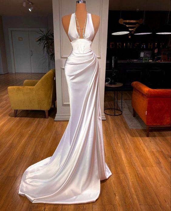 Strapless Prom Dress, Sexy Prom Dresses, Long Evening Dress,DS14027