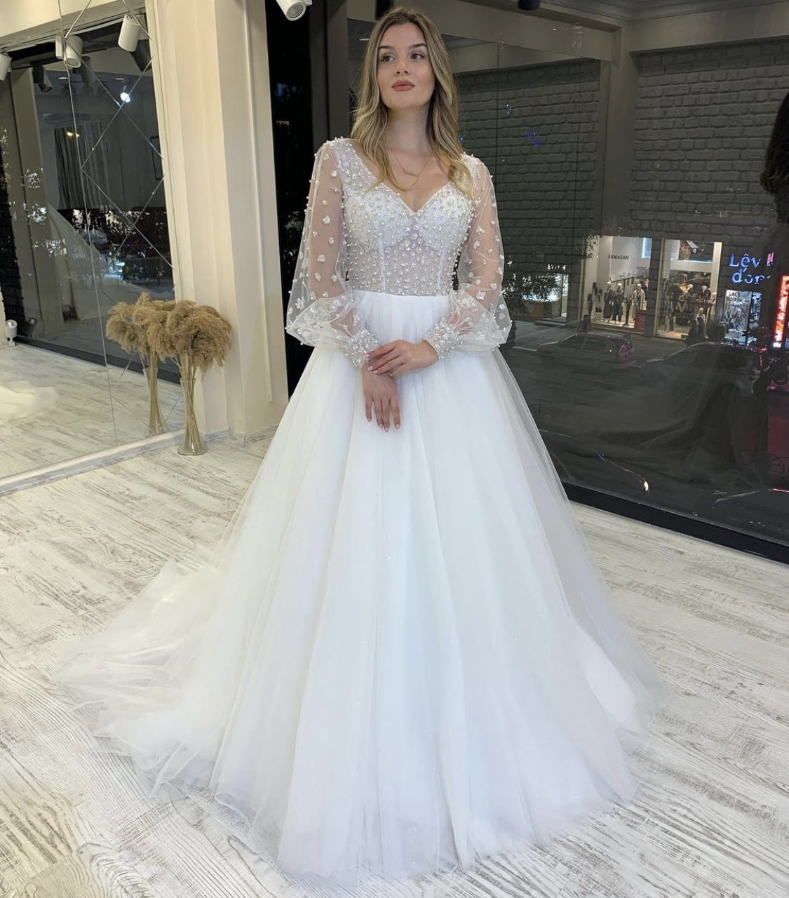 wedding dress with beaded top Handmade Dresses V Neck Long Sleeves Bridal Gowns L – DSProm item Description rehearsal dinner black satin dress Select Size:40 Black Embellished Mermaid Long
