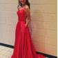 A-Line Simple Stunning Long Prom Dresses Formal Evening Gowns,DS4576