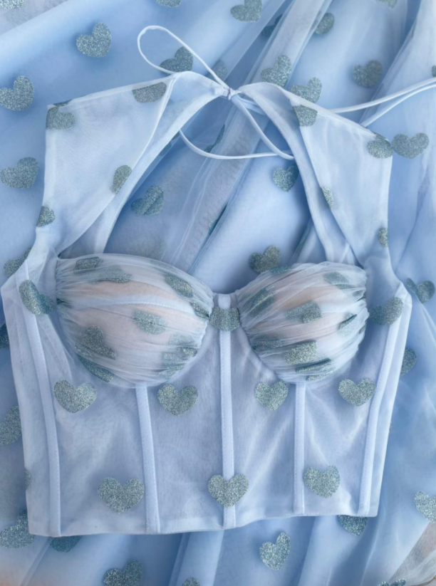 Blue Hearts’ Gowns,DS4331