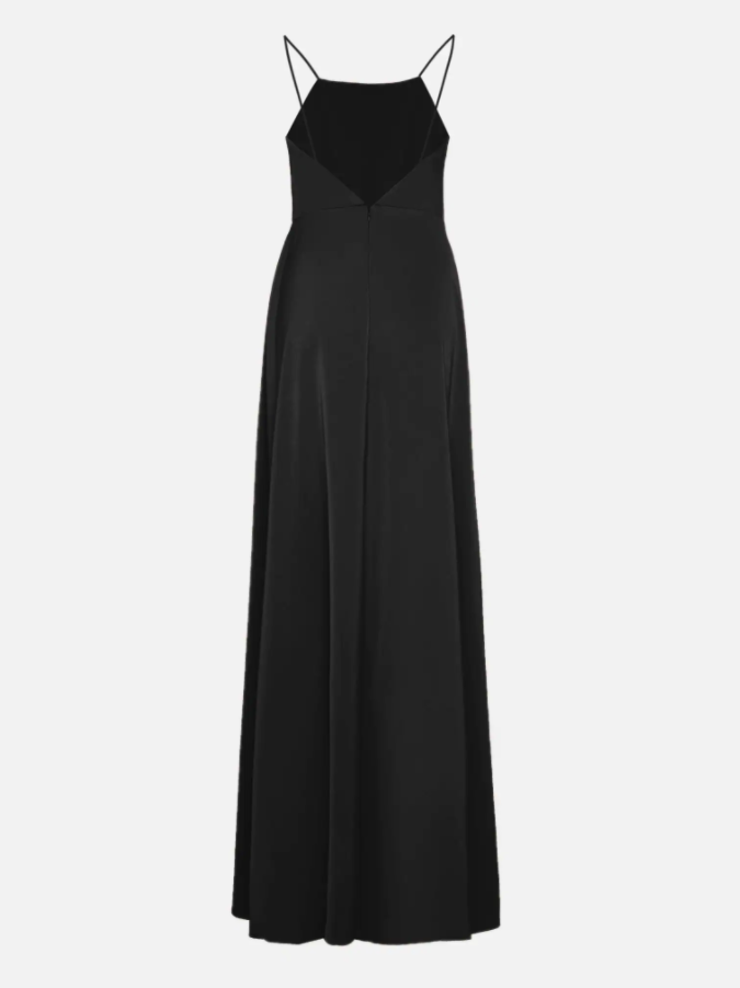 Open-back maxi dress，DS3996