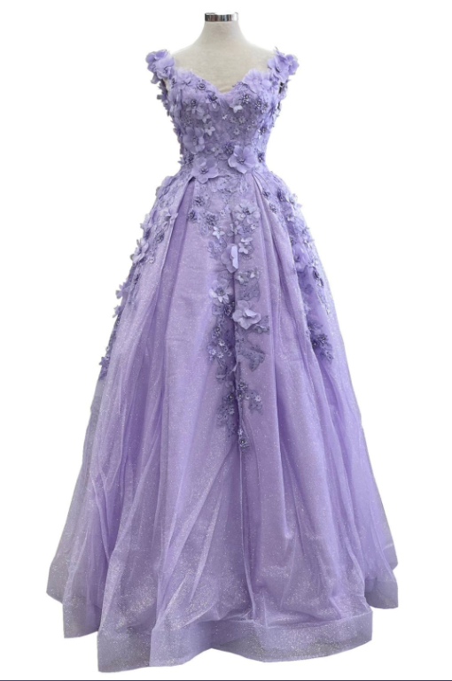 Off Shoulder Floral Quinceanera Ball Gown ,DS4485