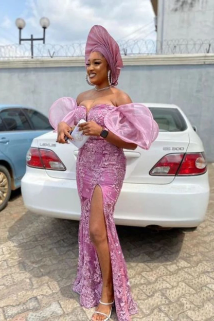 Lace style, Lilac, Burnt Orange, Pink Lace dress, Aso ebi dress, Women DSProm Lace style, Lilac, Burnt Orange, Pink Lace dress, Aso ebi dress, Women DSProm