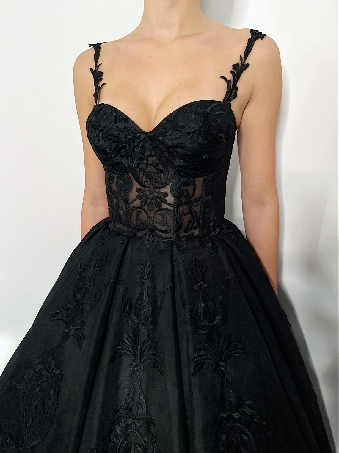 strapless open back dress J'Adore Dresses J24019 - Long Acetate A-Line Dress main image 1