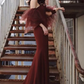 Simple Mermaid Prom Dress Strapless Evening Dress Tulle Sleeves,DS4536