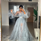 Custom made sheer 70s dress,DS4592