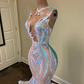 Long Sparkly Prom Dresses 2022 Sheer O-neck Sleeveless Real Picture African Black Girls Mermaid Prom Gala Gowns,DS4728