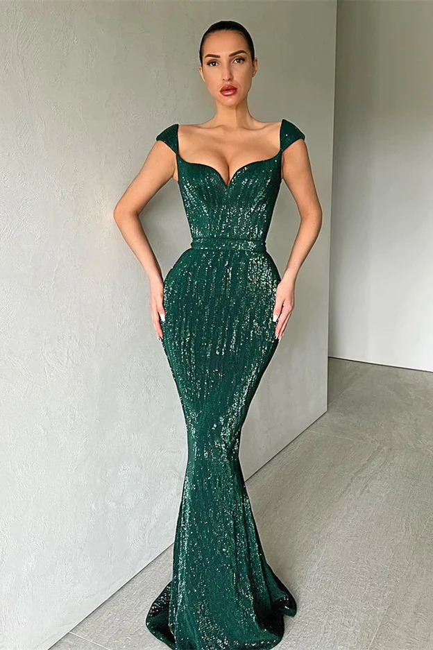 Sequined Sleeveless Mermaid Prom Dress Party Dress,DS4824