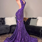 purple prom dresses, mermaid prom dresses, halter prom dresses, formal dresses,DS4920