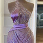 SOFT LILAC HAUTE COUTURE DRESS,DS4613