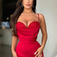 Fabulous Red Spaghetti-Straps Mermaid Prom Dress Long With Beads,DS4681