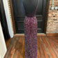 Sparkle Mermaid Sequined Long Formal Dress with Slit,DS3159