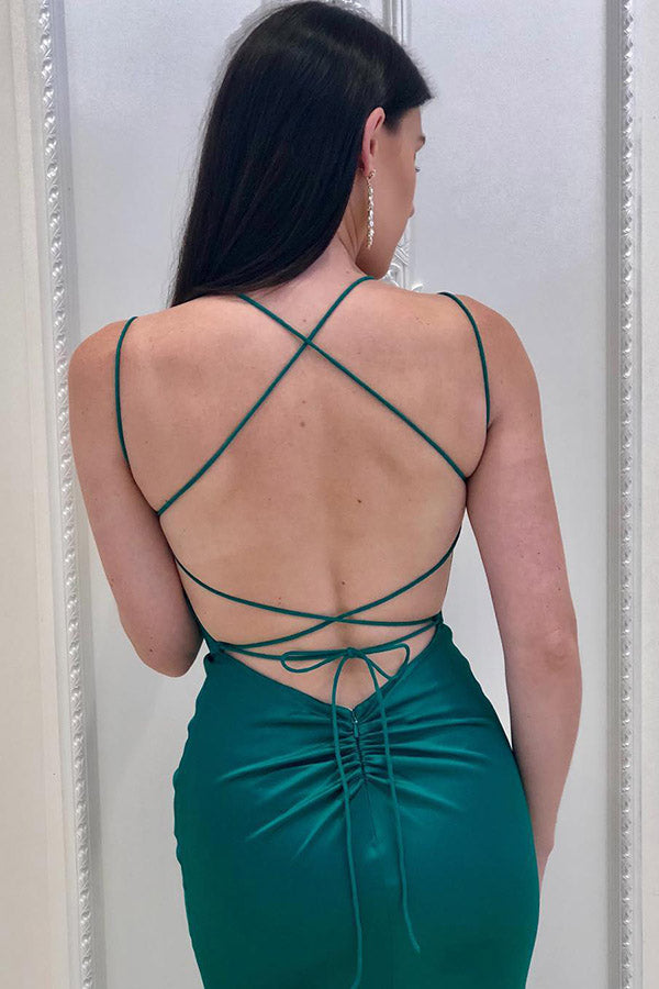 Turquoise Mermaid Long Prom Evening Dress,Formal Dress,DS5134
