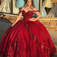 Spark Princess Quinceanera Dress Appliques Flowers Corset Back Ball Gown Party Sweet 16 Prom Gowns,DS4395