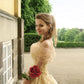 Princess Belle Gown,Beauty and the Beast Costume Ball Dress,DS4380